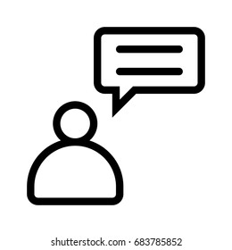 User message icon