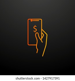 user mobile banking nolan icon. Elements of mobile banking set. Simple icon for websites, web design, mobile app, info graphics