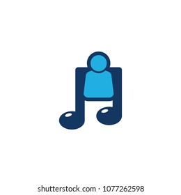 User Music Logo Icon Design