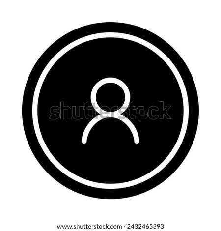 user my page avatar button icon