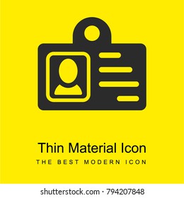 User Name bright yellow material minimal icon or logo design