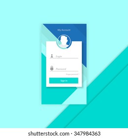 User name password the login window stylish  illustration