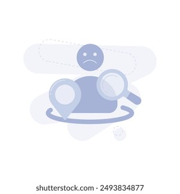User Nearby Not Found UI Illustration