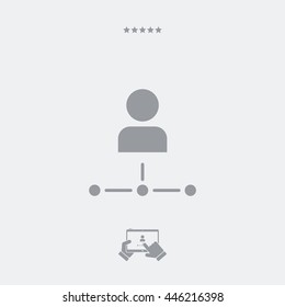 User network- Essential flat icon