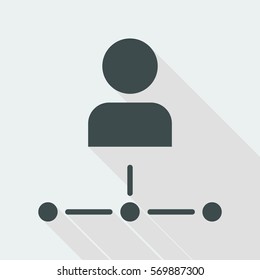 User network - Flat minimal icon