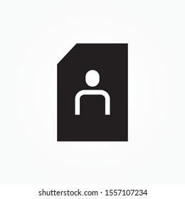 User notes sign icon design