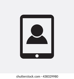 User on smartphone Icon