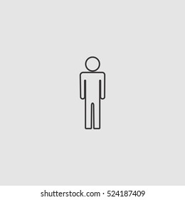 user outline icon, can be used for web and mobile design