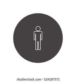 user outline icon, can be used for web and mobile design