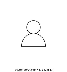 user outline icon illustration, can be used for web and mobile
