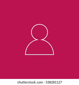 user outline icon illustration, can be used for web and mobile