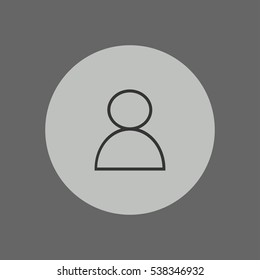 user outline icon illustration, can be used for web and mobile design