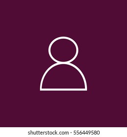 user outline icon illustration, can be used for web and mobile design.