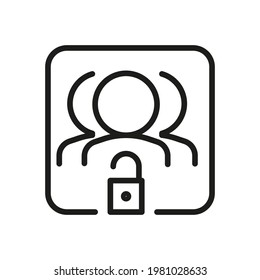 Icono de vector de contorno de usuario. Ilustración De Un Vector De Estroque Sobre Un Fondo Blanco. De App Y Website.