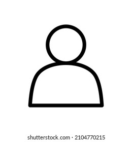 user people icon vector. avatar vector symbol for graphic design