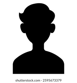 User people silhouette. User people icons. Man avatar icons. Profile signs, Icons for male and female avatars: Monochrome icon, Profile icon. Avatar icons set, eps10 55