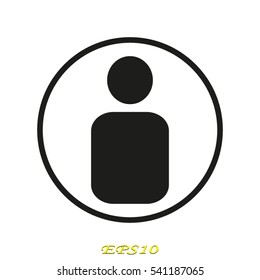 user, person, icon, vector illustration EPS 10