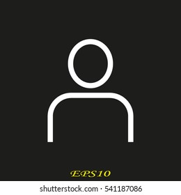 user, person, icon, vector illustration EPS 10