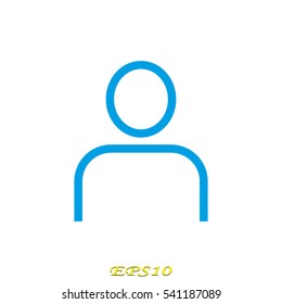 user, person, icon, vector illustration EPS 10