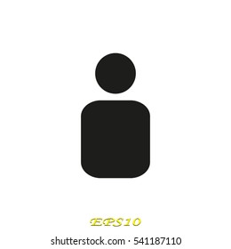 user, person, icon, vector illustration EPS 10