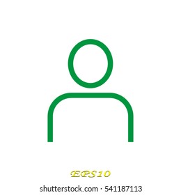 user, person, icon, vector illustration EPS 10