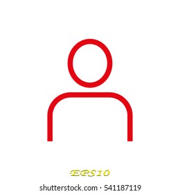 user, person, icon, vector illustration EPS 10