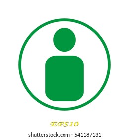 user, person, icon, vector illustration EPS 10