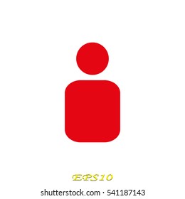 user, person, icon, vector illustration EPS 10