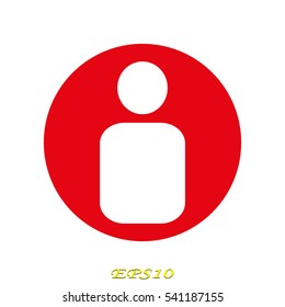 user, person, icon, vector illustration EPS 10