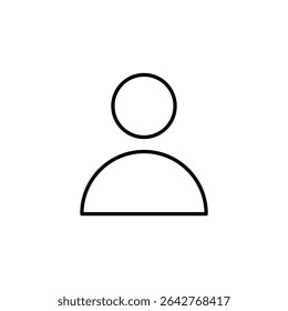 user, person icon vector sign