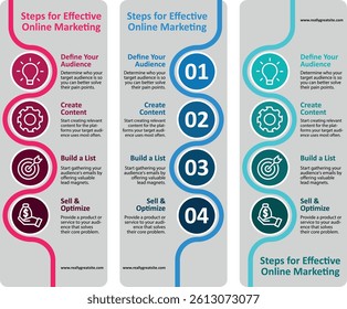 User Persona Infographic Templates for Target Audience Research