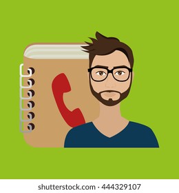 user phonebook design, vector illustration eps10 graphic 