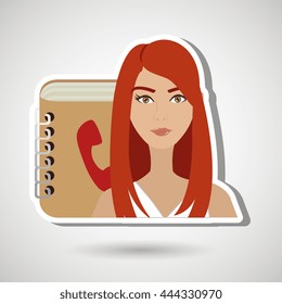 user phonebook design, vector illustration eps10 graphic 