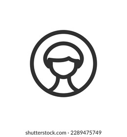 Benutzerbild-Symbol, isoliertes Symbol für Benutzerbilder, Vektorgrafik