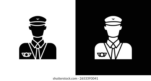 User pilot icon Vector scalable graphics