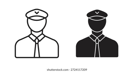 Icono de piloto de usuario para su diseño de Sitio web, logotipo, App, interfaz de usuario. EPS10