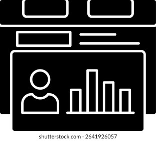User Predictions Glyph Vector Icon Design