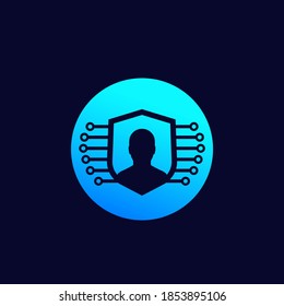 user privacy and protection icon for web