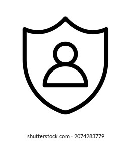 Schutz der Privatsphäre des Benutzers, einzelne Symbole einzeln auf Skizze