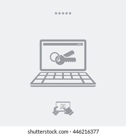 User private access - Essential designer minimal icon