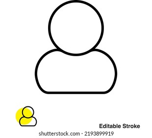 Vectorzeilensymbol des Benutzerprofilkontos