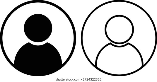 Perfil de usuario Avatar Flat Icon Símbolos masculinos y femeninos