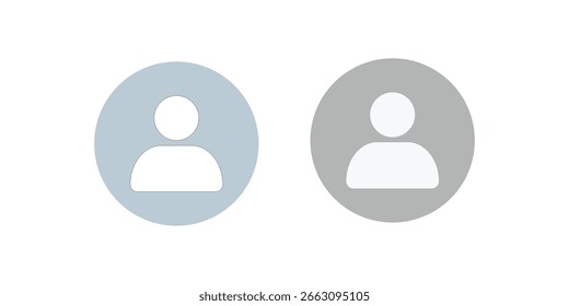 User Profile Avatar Icon – Default Grey DP for UI, App And Web Transparent PNG And Vector