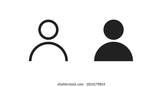 Benutzerprofil Avatar Symbol, einfache einzelne Abbildung. Web-Admin-Concept-Symbol, Personenzeichen auf Vektorebene Stil.