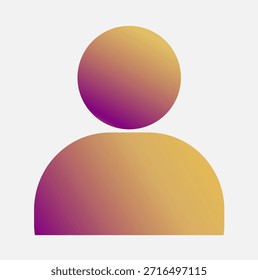 Perfil de usuario Icono de Avatar (degradado amarillo)