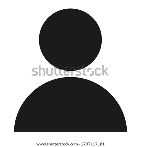 User profile avatar silhouette, default member icon.