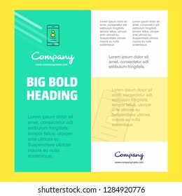 User profile Business Company Poster Template. with place for text and images. vector background