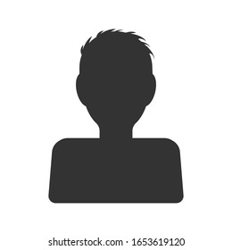 User profile flat vector icon