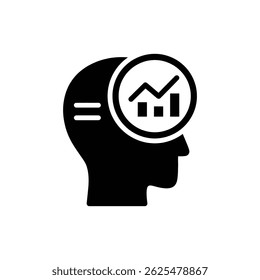 Perfil de Usuário com Gráfico, Representando Análise de Negócios e Desempenho