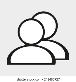 User Profile Group Outline Icon Symbol